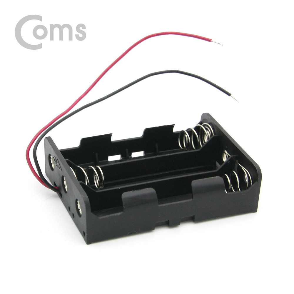 Coms 건전지 홀더/배터리 홀더, 18650 x 3ea, 2선전원 / 15cm