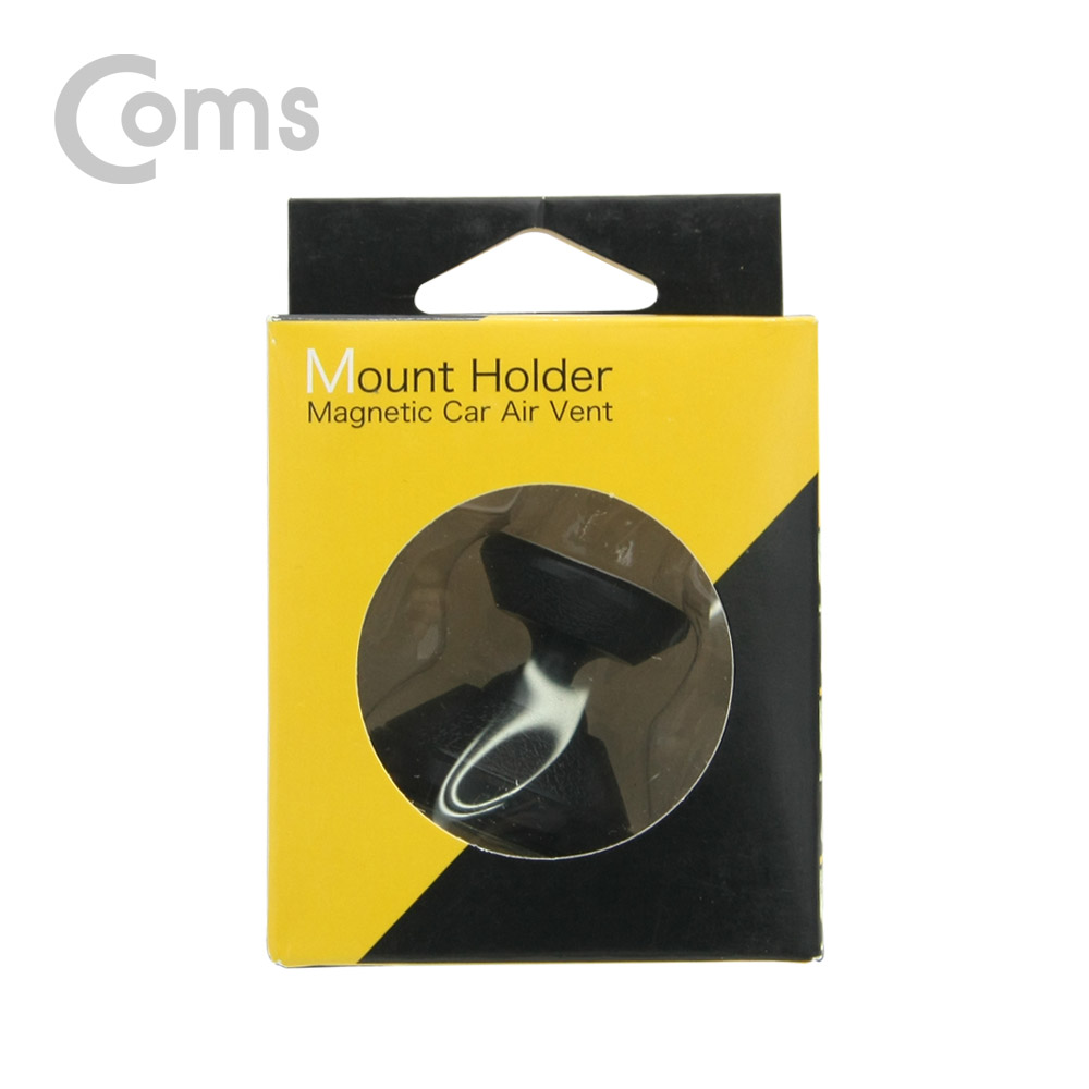 Coms 스마트폰 거치대 Black - 대쉬보드 부착형, 마그네틱