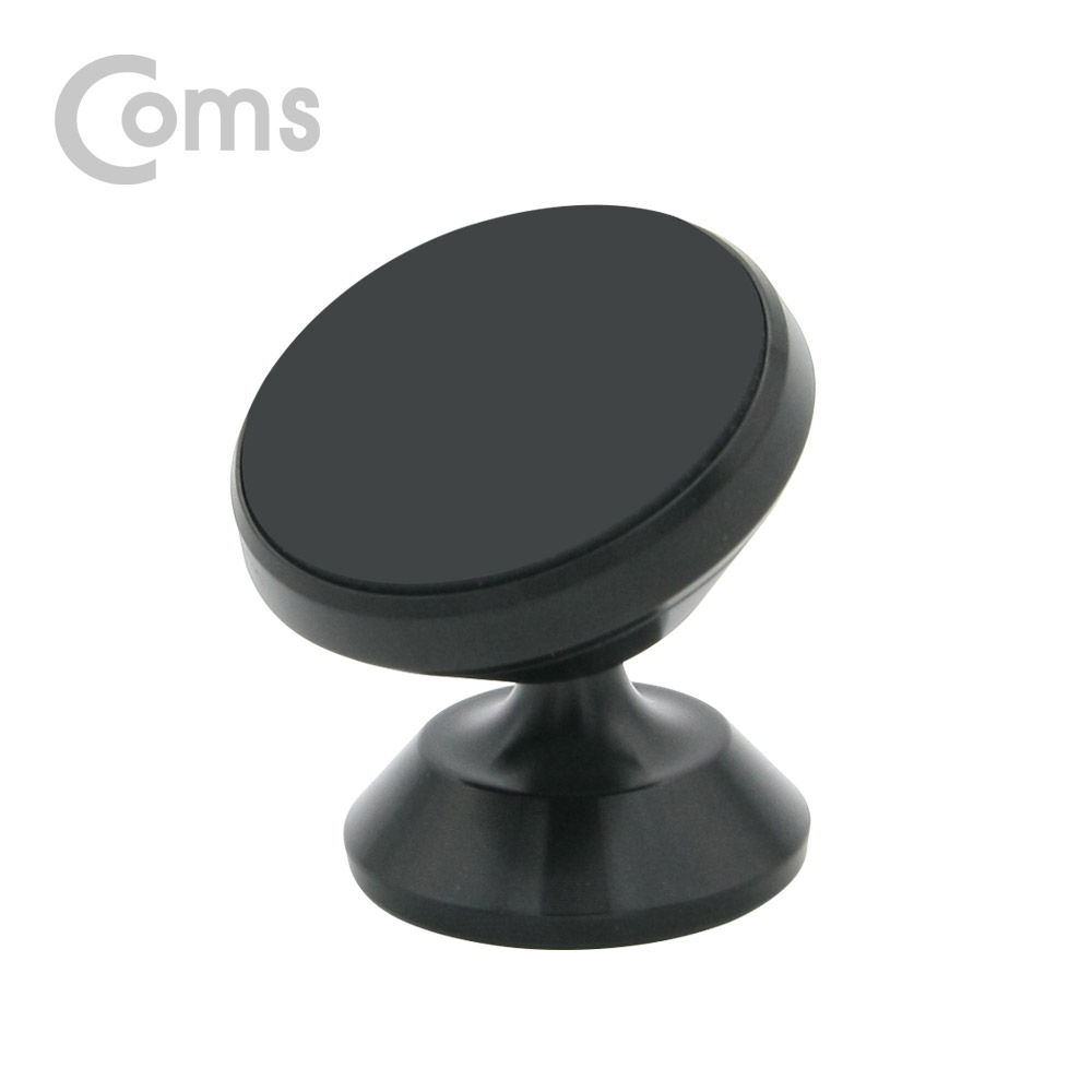 Coms 스마트폰 거치대 Black/메탈 - 대쉬보드 부착형, 마그네틱