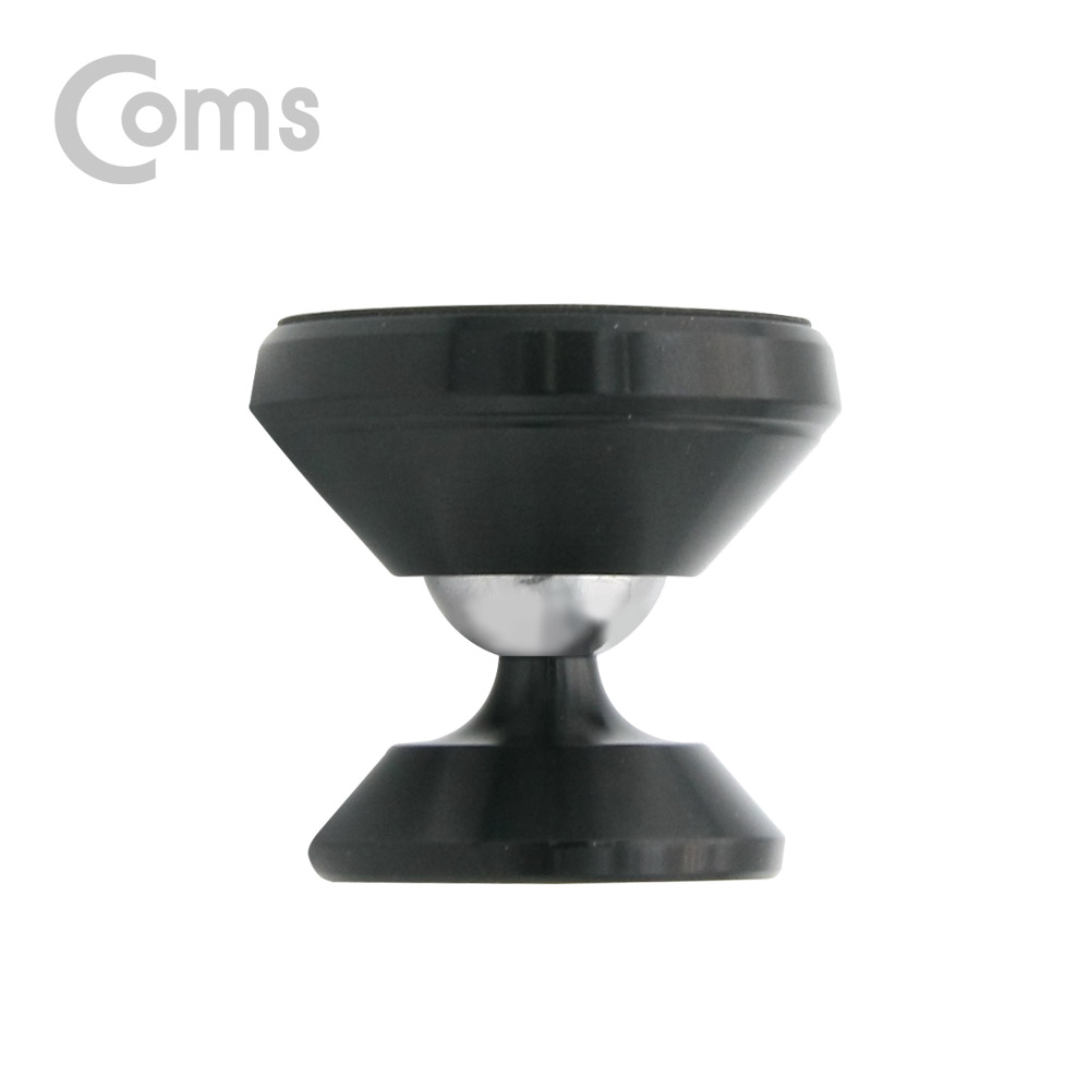 Coms 스마트폰 거치대 Black/메탈 - 대쉬보드 부착형, 마그네틱