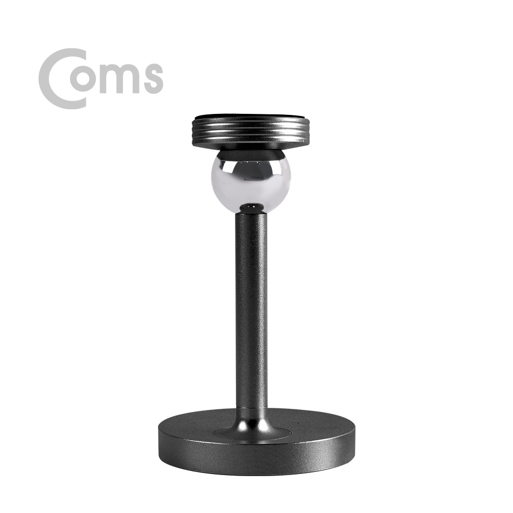 Coms 스마트폰 거치대, 탁상용/Black 360도 회전형