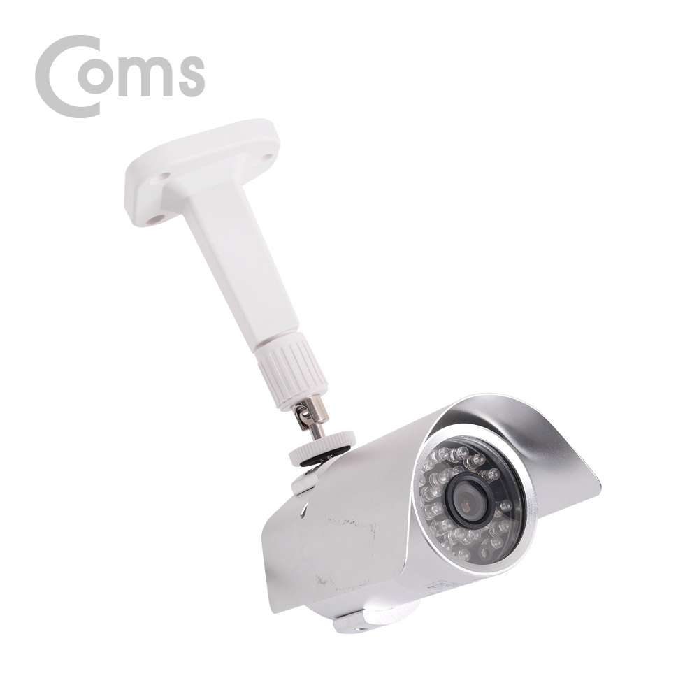 Coms CCTV용 거치대(White), 1관절 13cm / Plastic/Arm형