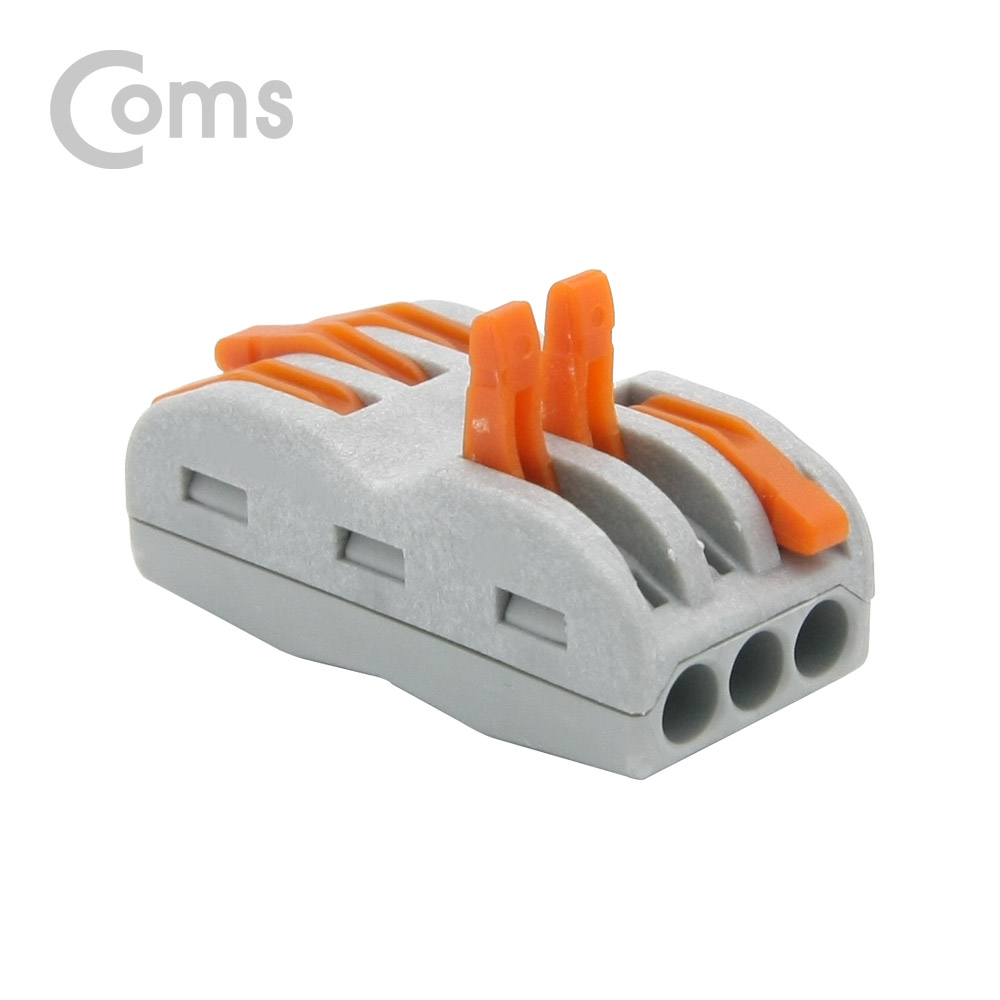 Coms 터미널 블록 6핀(좌3p/우3p) / 와이어 커넥터 / 접속 단자 / Toolless / DC 전원 전용