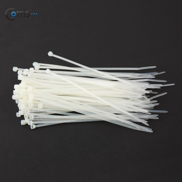 Coms 케이블 타이(100pcs), CHS-3 * 150/흰색, 150mm x 3mm