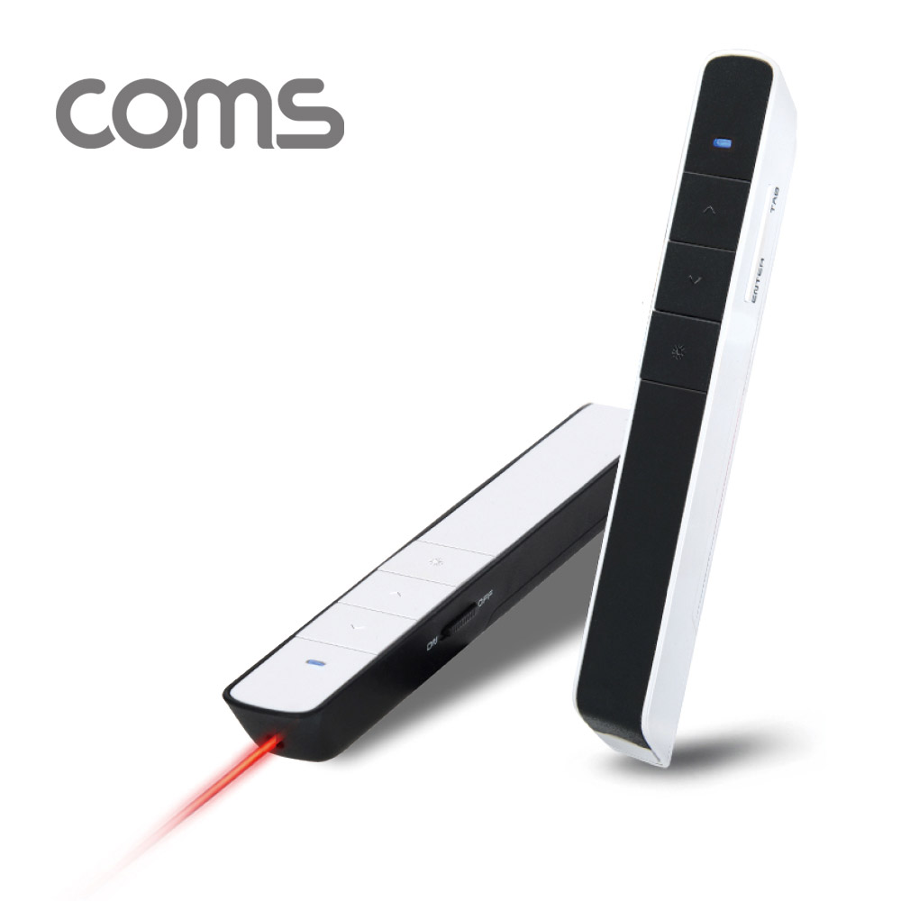 Coms ACE 레이저 포인터 / 무선프리젠터 / Black