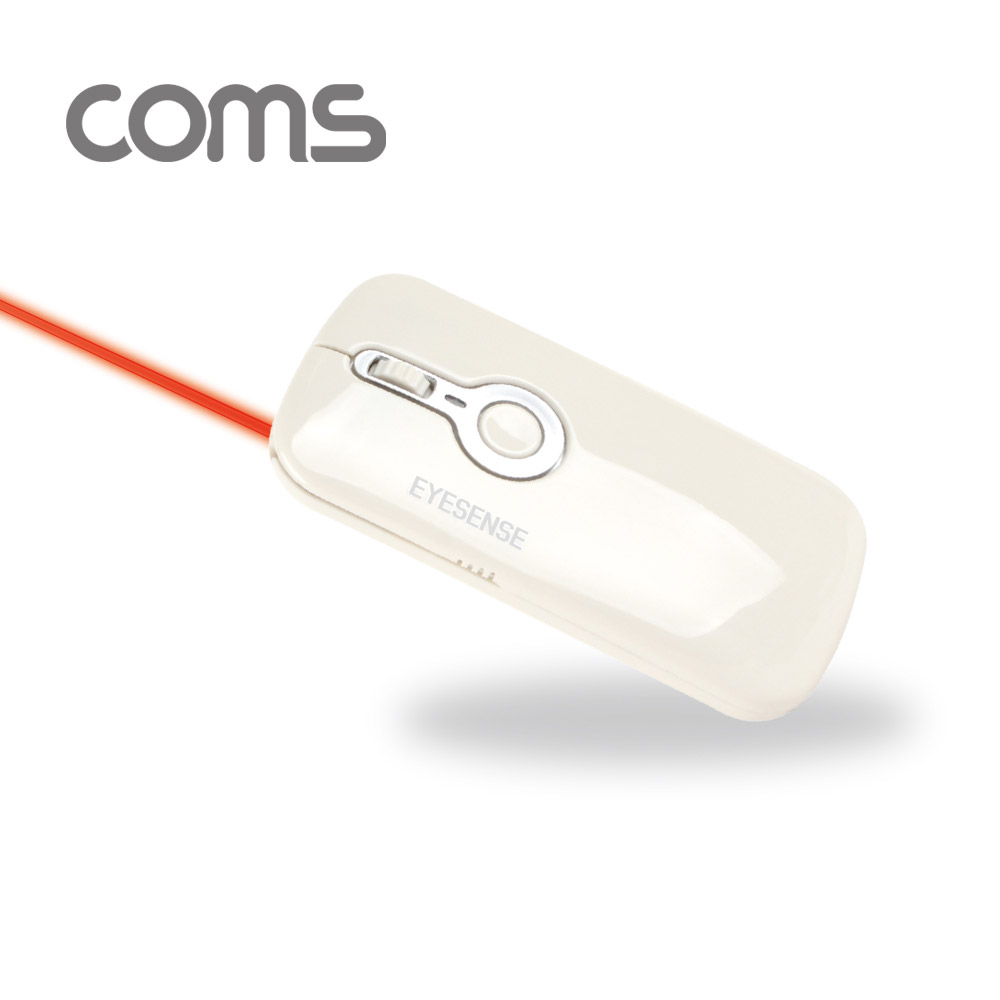 Coms EYESENSE 레이저 포인터 / 무선 프리젠터 / 에어마우스 / 무선마우스 / White
