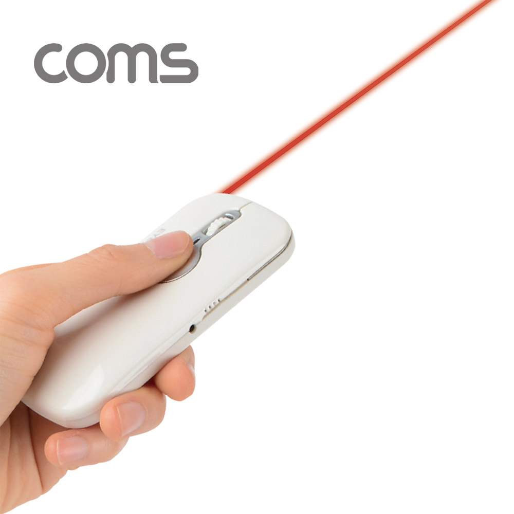 Coms EYESENSE 레이저 포인터 / 무선 프리젠터 / 에어마우스 / 무선마우스 / White