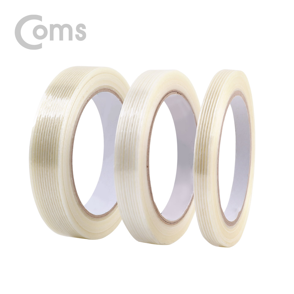 Coms 필라멘트 테이프 10mm x 25M / 접착 테이프(강력)