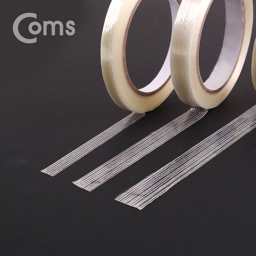 Coms 필라멘트 테이프 10mm x 25M / 접착 테이프(강력)