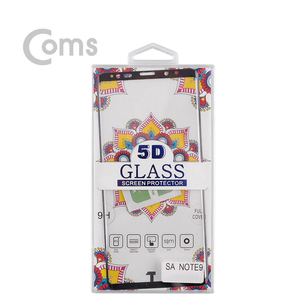 Coms 스마트폰 보호필름 (갤노트9) / 강화유리 / 풀커버