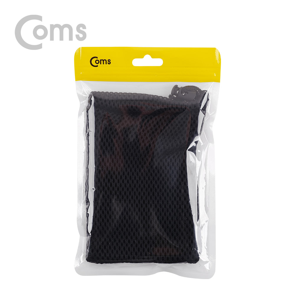 Coms 여행용 다용도 파우치(매쉬), 10 x 15cm / 블랙