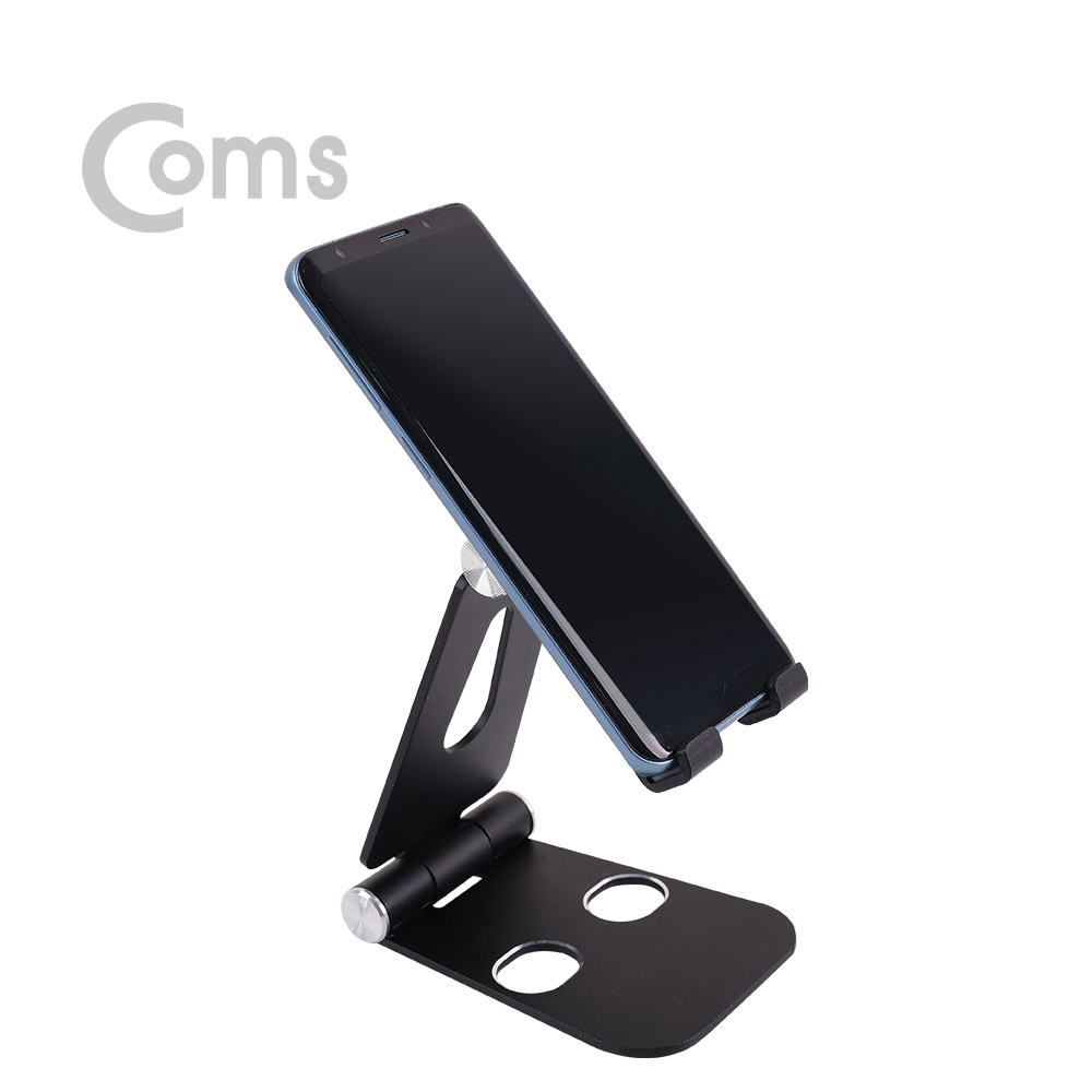 Coms 접이식 스마트폰 거치대 / 스탠드 / Black / 각도조절