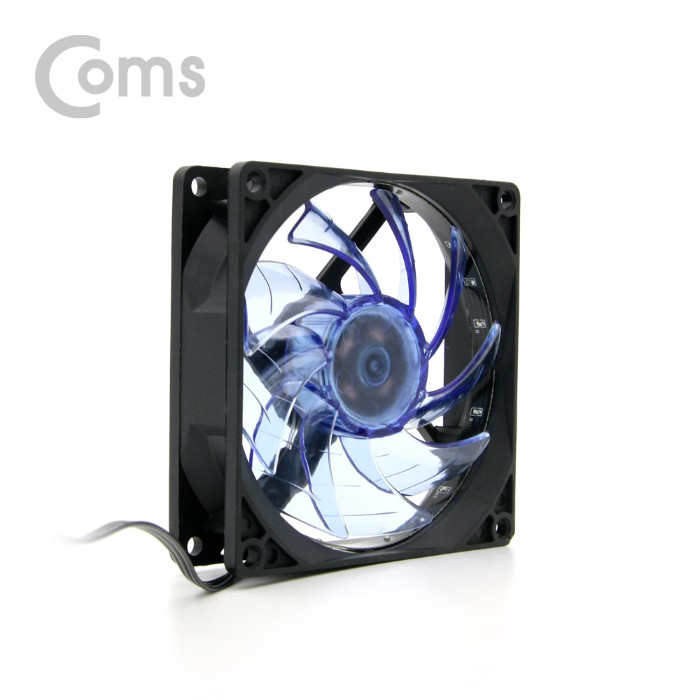 Coms 쿨러 케이스용 CASE, 90mm, Blue LED, Cooler