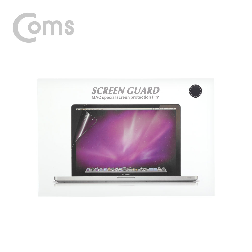 Coms 맥북 스크린 가이드(투명), 액정 보호필름, Macbook Retina 15.4형, 맥북 레티나 15.4형