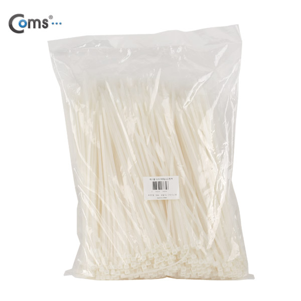Coms 케이블 타이(1000pcs), CHS-5 * 300/흰색, 300mm x 5mm