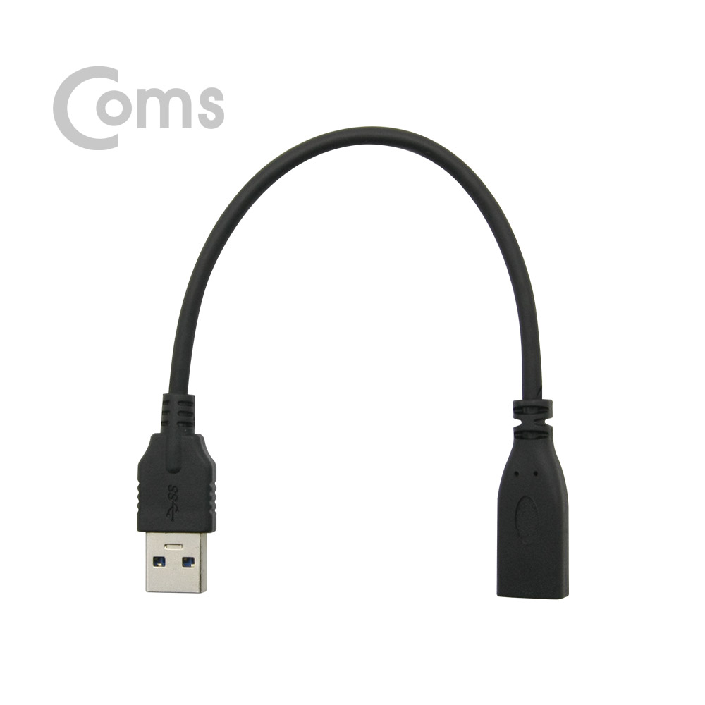 Coms USB 3.1(Type C) 젠더(C F/3.0 M) 20cm, C F/USB 3.0 A M