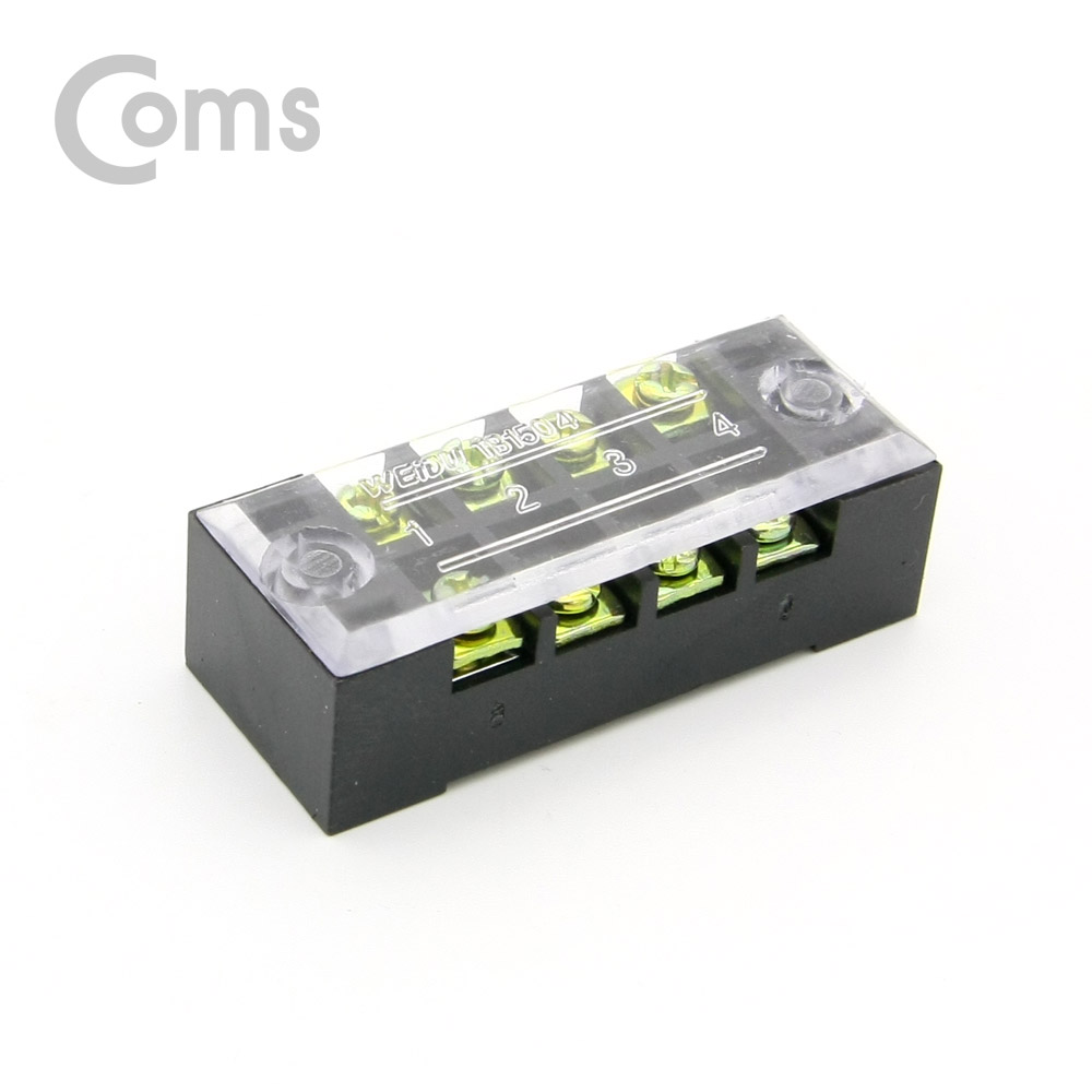Coms 고정식 단자대, 터미널 블록/ 블럭 / 15A / 4P / DC 전원 전용