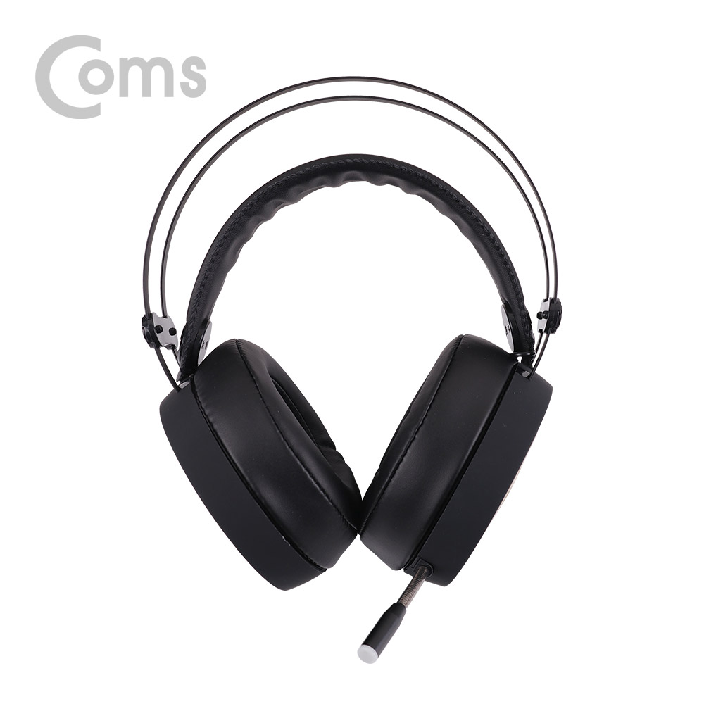 Coms LED 헤드셋 - Black / 스테레오 3.5/ 게임/ 음악감상