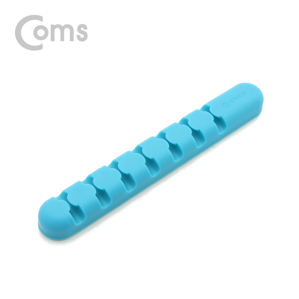 Coms 케이블 오거나이저(홀더형) / 케이블 정리기 / Blue - 7 Wire용