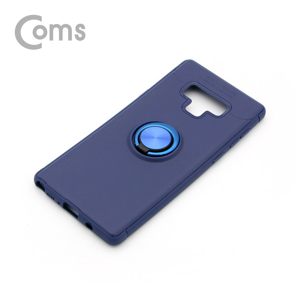 Coms 스마트폰 케이스(핑거링), Blue, 갤노트9, 갤럭시노트9, TPU