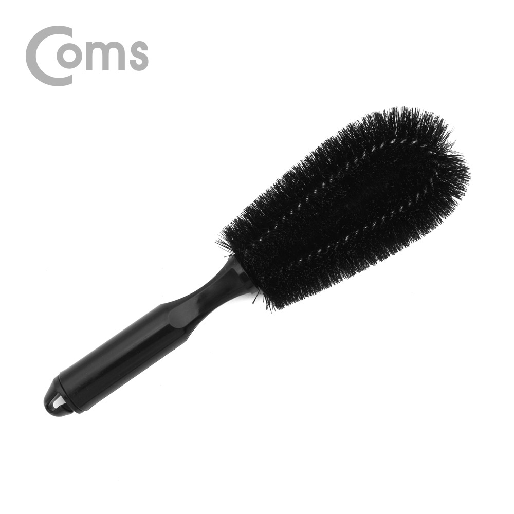 Coms 휠 & 타이어 브러쉬/브러시 (차량 세차용, 검정, 약 25cm)