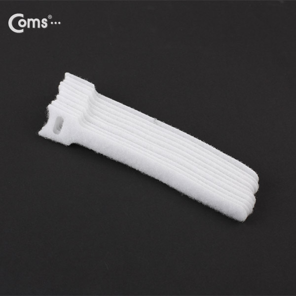 Coms 벨크로 타이(10pcs), MGT-150, 150mm/White