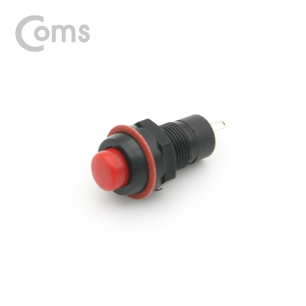 Coms 제작용 전원 스위치(On/Off), 원형 푸쉬온 스위치, 0.5mm, 2선, 31mm X 15mm