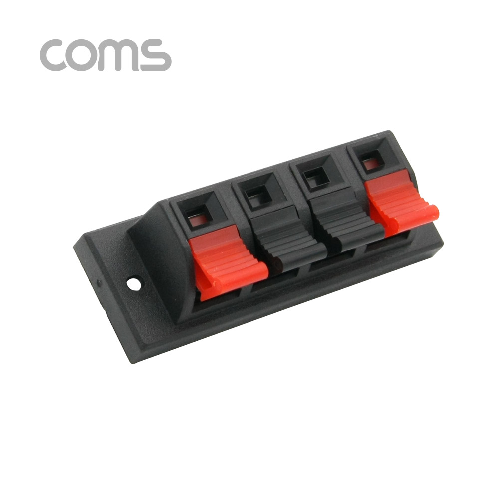 Coms 스피커 앰프 터미널 단자 / 4포트 / 좌2/우2 / DIY 제작용