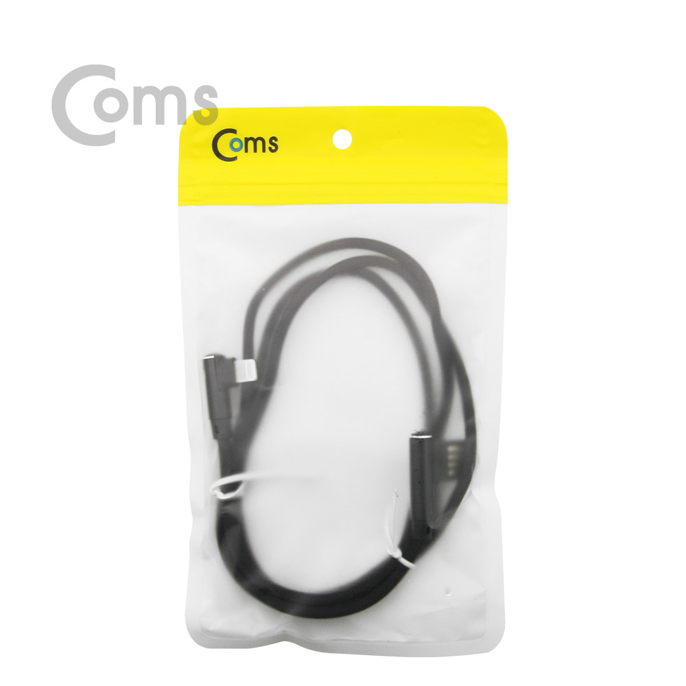 Coms USB 3.1 케이블 (Type C) 1M, 패브릭 피복 USB A(M) 꺾임, 양방향/C(M) 꺾임