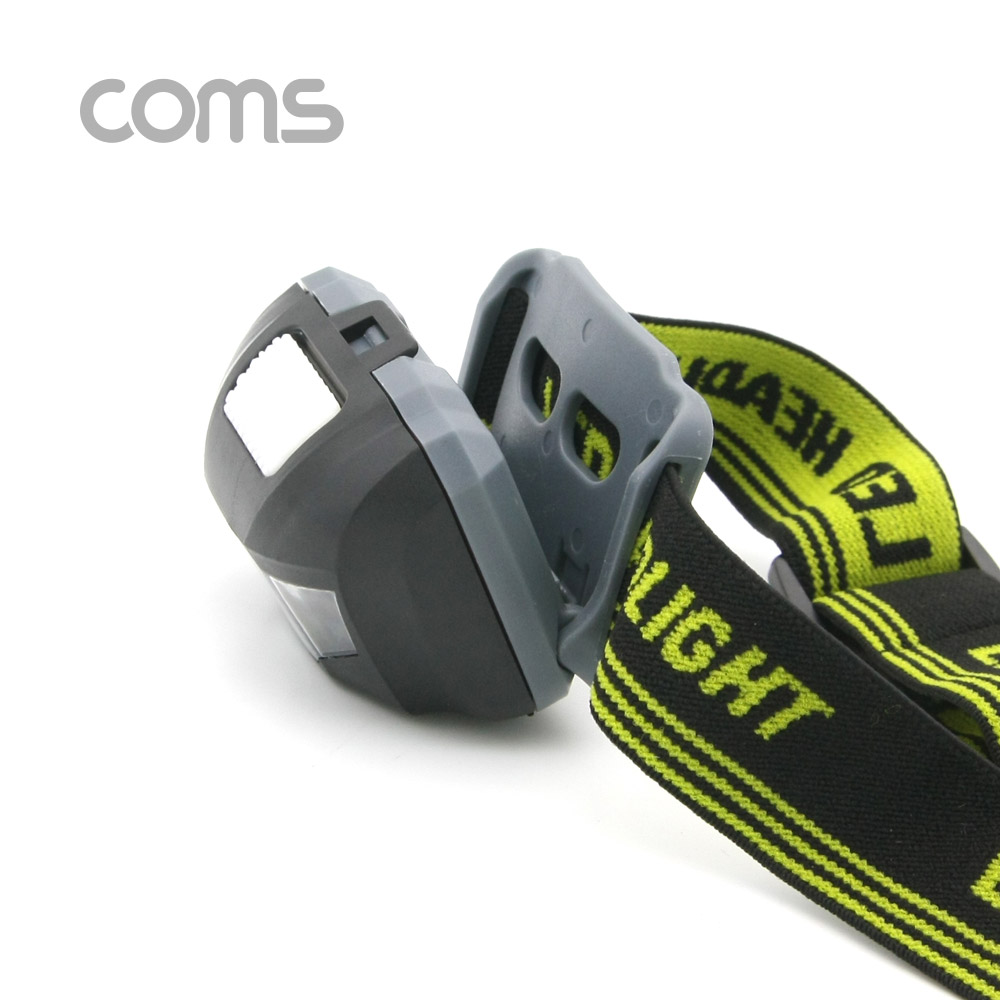 Coms 헤드램프 (3W, White 1LED+Red 2LED) / 건전지(AAAx3) / LED 램프