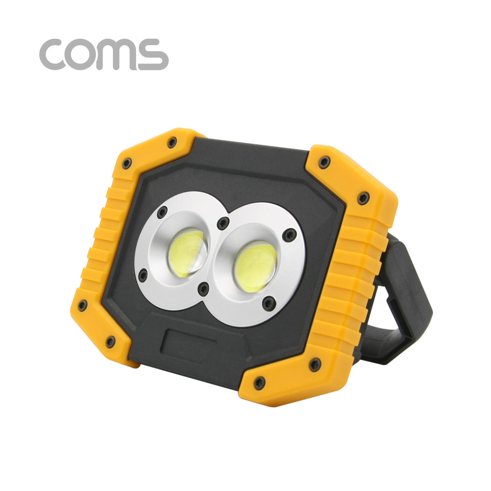 Coms 다용도 LED 램프 / 캠핑용, 작업용 라이트(18650x2 & AAx4) USB 충전 / W839, 2X COB