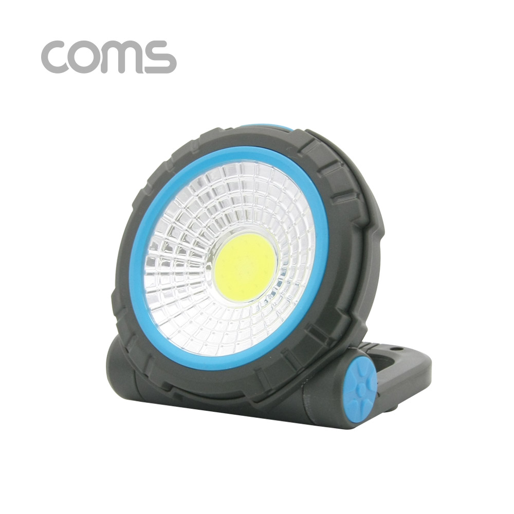 Coms 원형 LED 램프, 자석 / 스탠드거치 , AAAx3, COB LED 타입