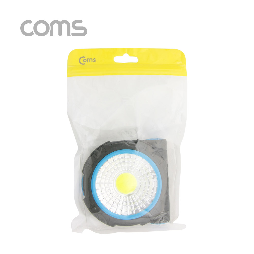 Coms 원형 LED 램프, 자석 / 스탠드거치 , AAAx3, COB LED 타입