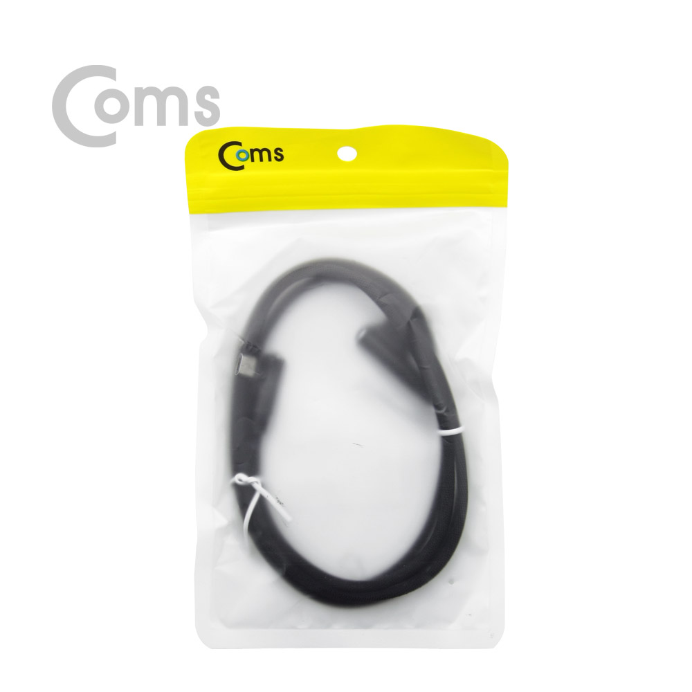 Coms USB 케이블-Micro B(M)/A(M) 1M USB A(M) 꺾임, 양방향/Micro 5P(M) 꺾임