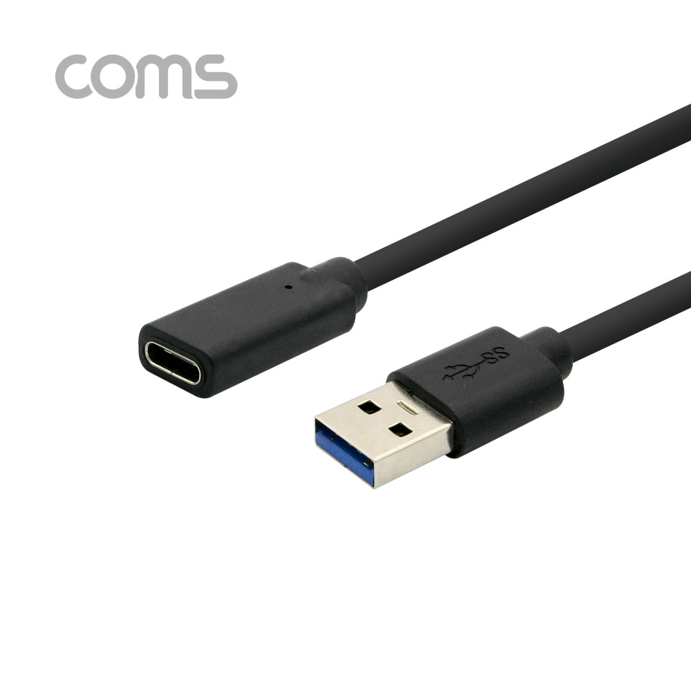 Coms USB 3.1(Type C) 젠더/케이블, USB 3.0 A(M)/C(F) 20cm