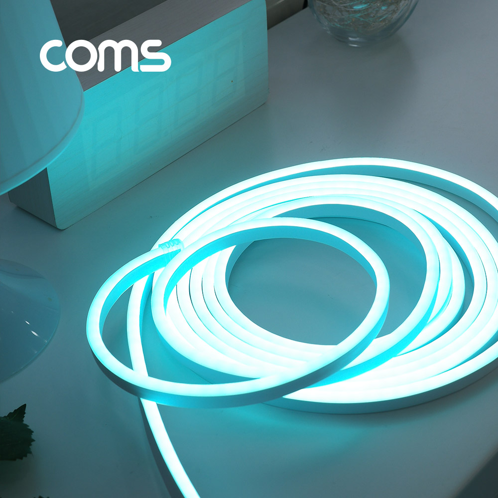 Coms 줄/띠형 LED 슬림형 세트 5M, Sky blue