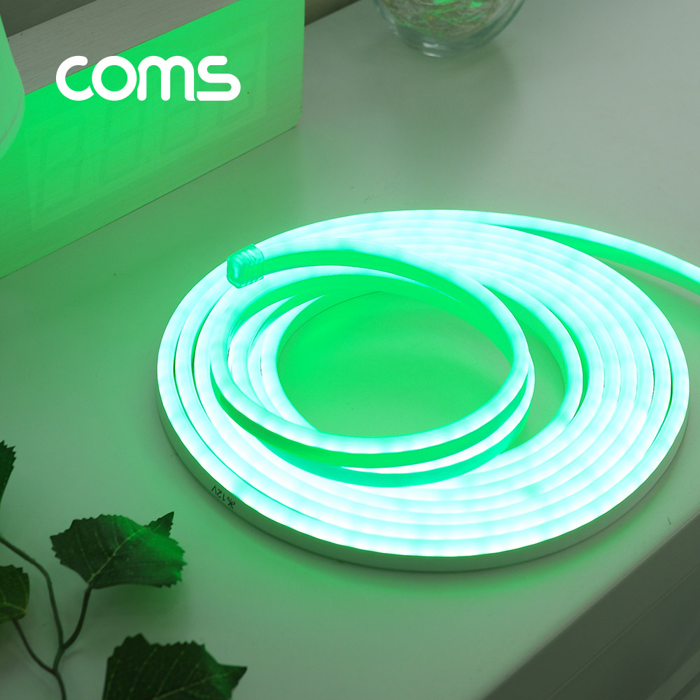 Coms 줄/띠형 LED 슬림형 세트 5M, Green