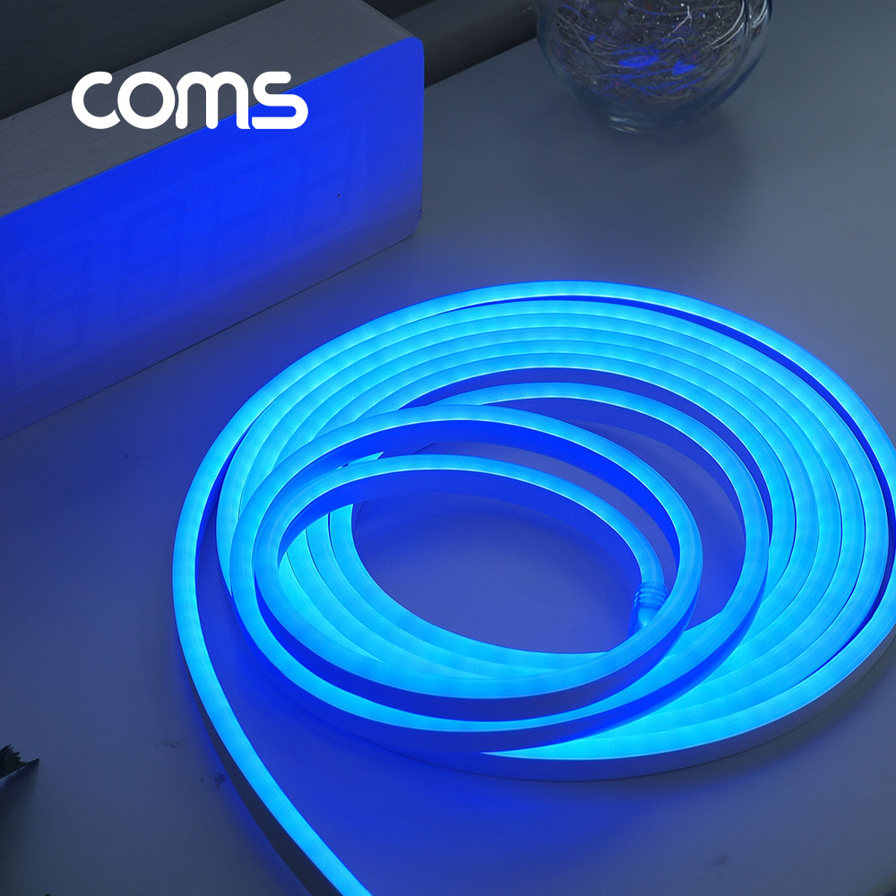 Coms 줄/띠형 LED 슬림형 세트 5M, Blue