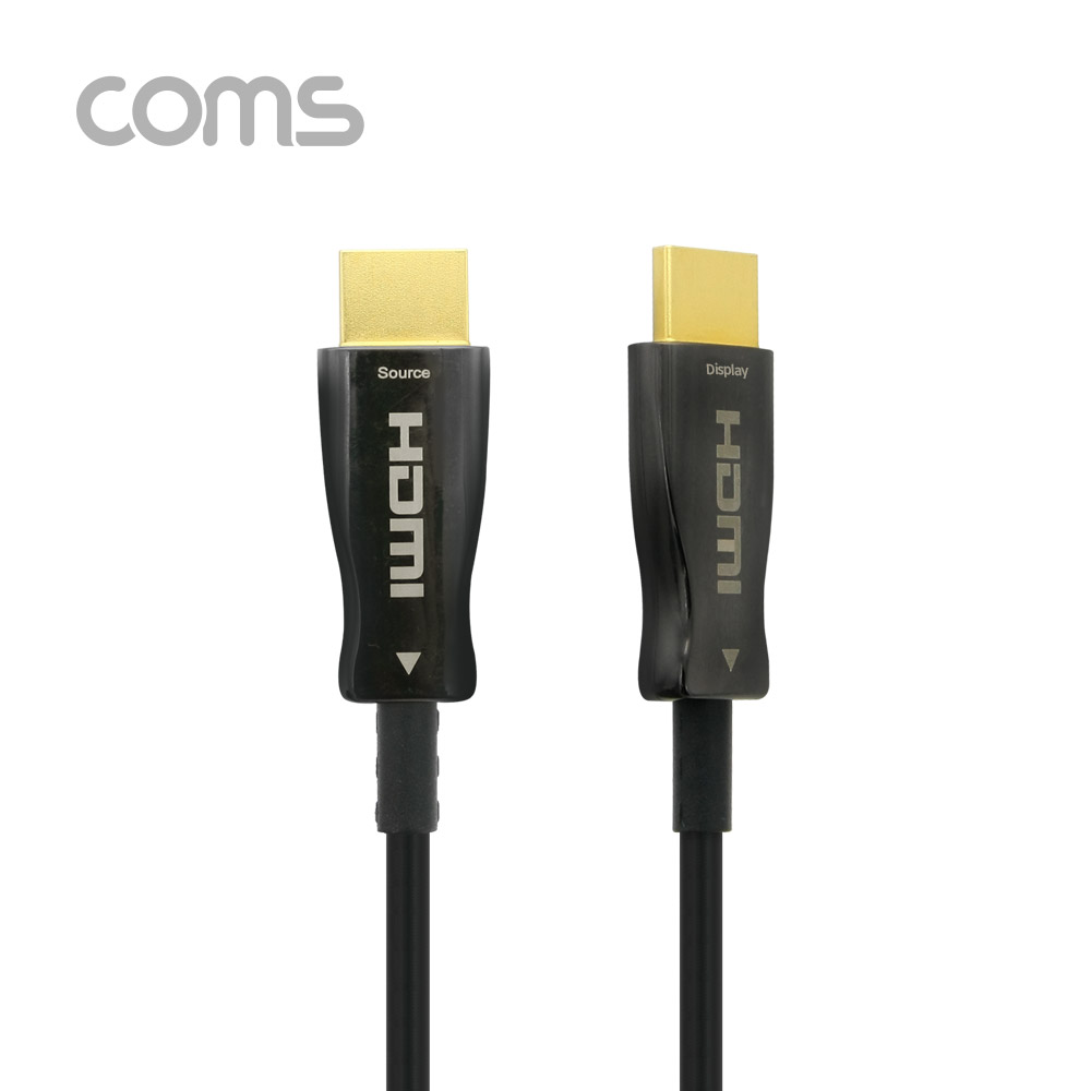 Coms HDMI 2.0 리피터 광 케이블(Optical + Coaxial) 25M / 4K2K@60Hz 지원, 4:4:4