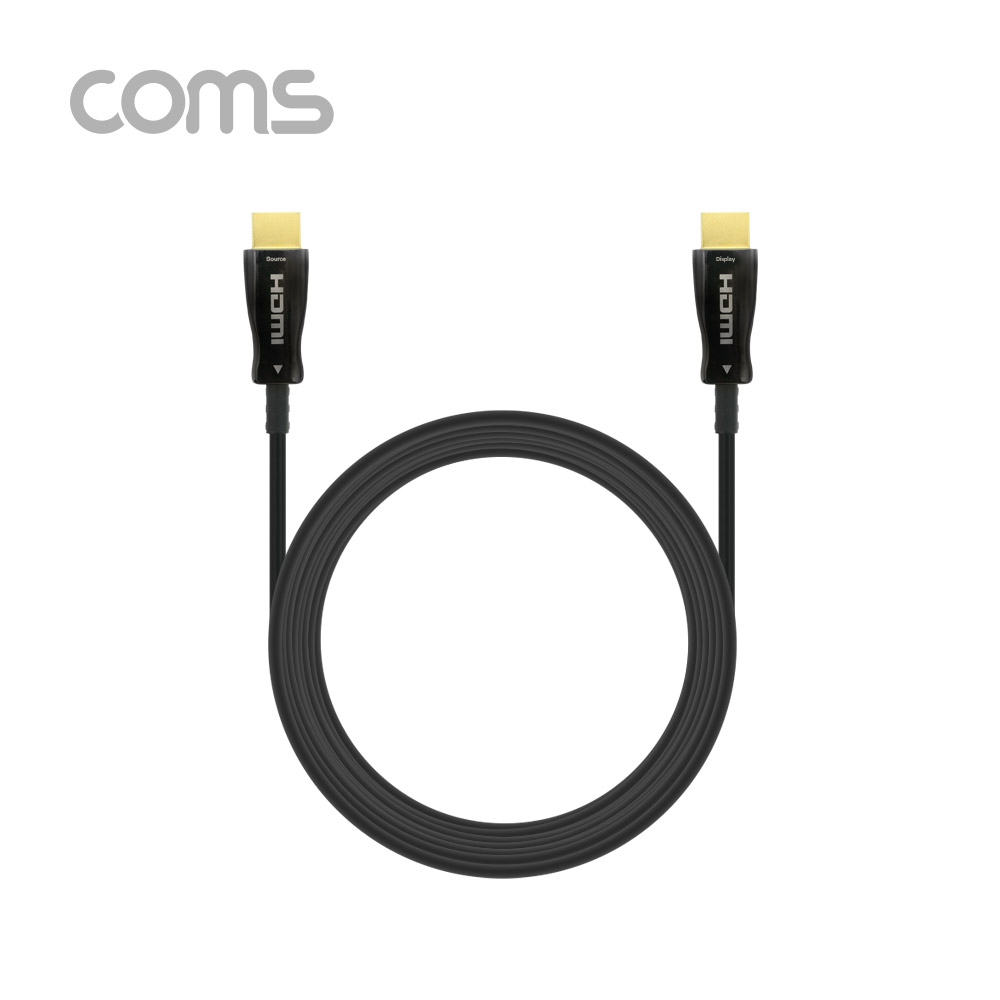 Coms HDMI 2.0 리피터 광 케이블(Optical + Coaxial) 25M / 4K2K@60Hz 지원, 4:4:4