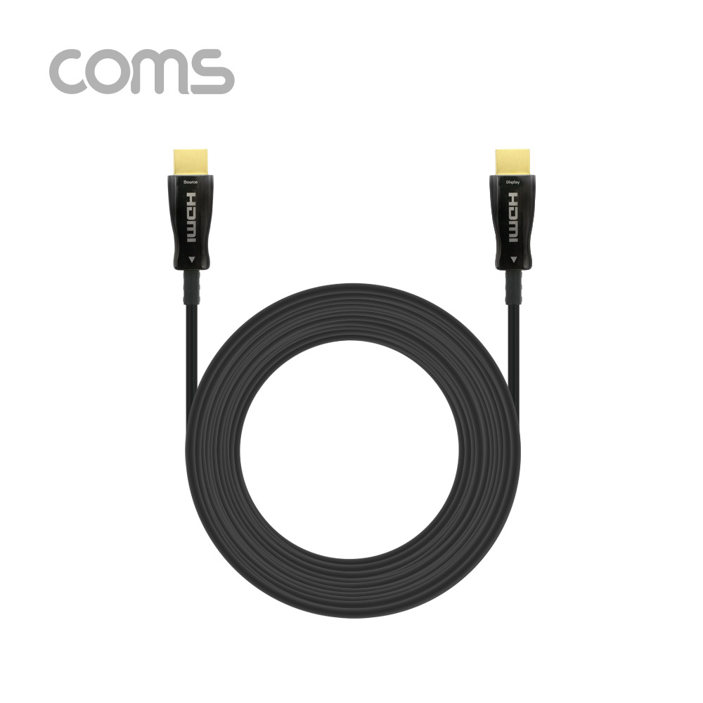 Coms HDMI 2.0 리피터 광 케이블(Optical + Coaxial) 50M / 4K2K@60Hz 지원, 4:4:4