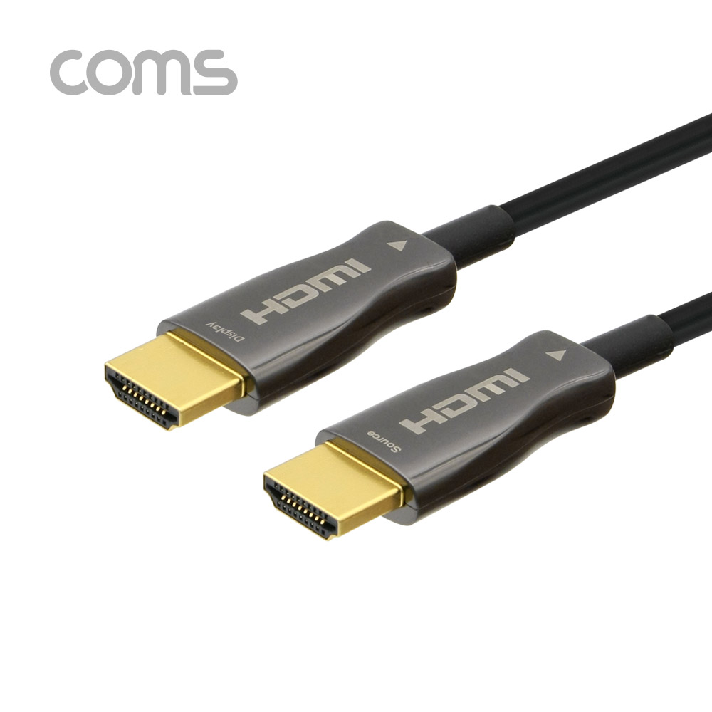 Coms HDMI 2.0 리피터 광 케이블(Optical + Coaxial) 80M / 4K2K@60Hz 지원, 4:4:4