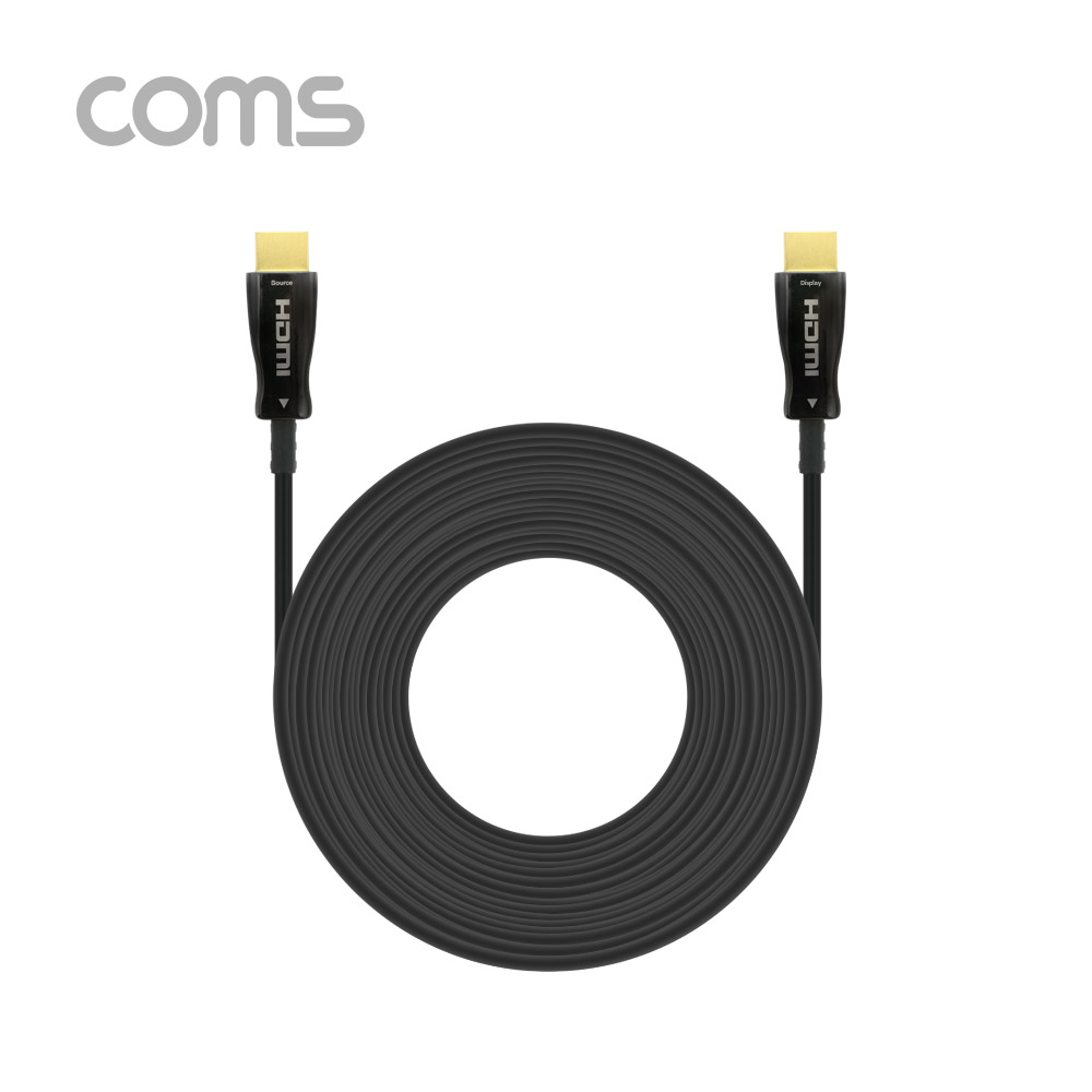 Coms HDMI 2.0 리피터 광 케이블(Optical + Coaxial) 100M / 4K2K@60Hz 지원, 4:4:4
