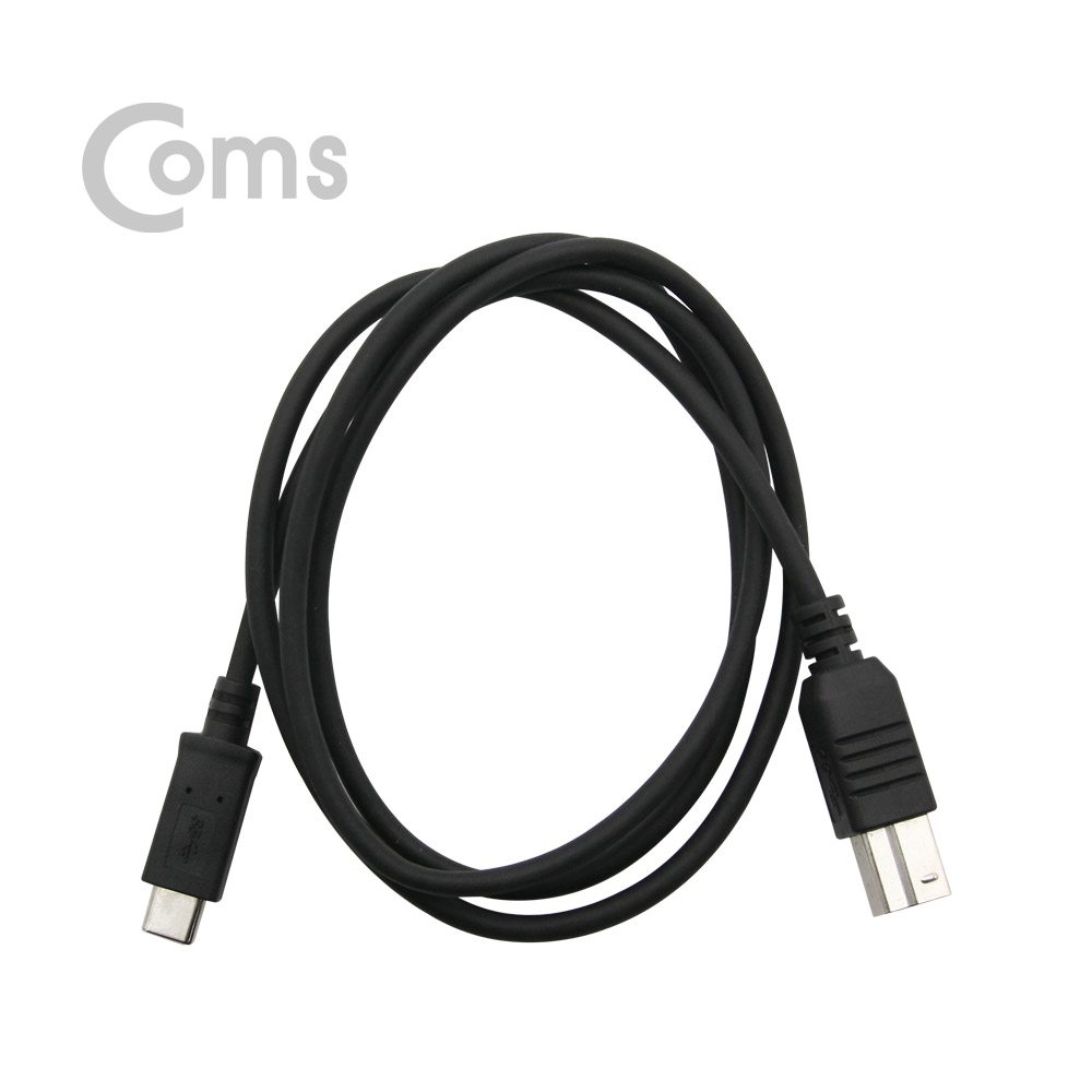 Coms USB 3.1 to USB 3.0 B타입 케이블 / 1M Type C M / USB 3.0 B Type