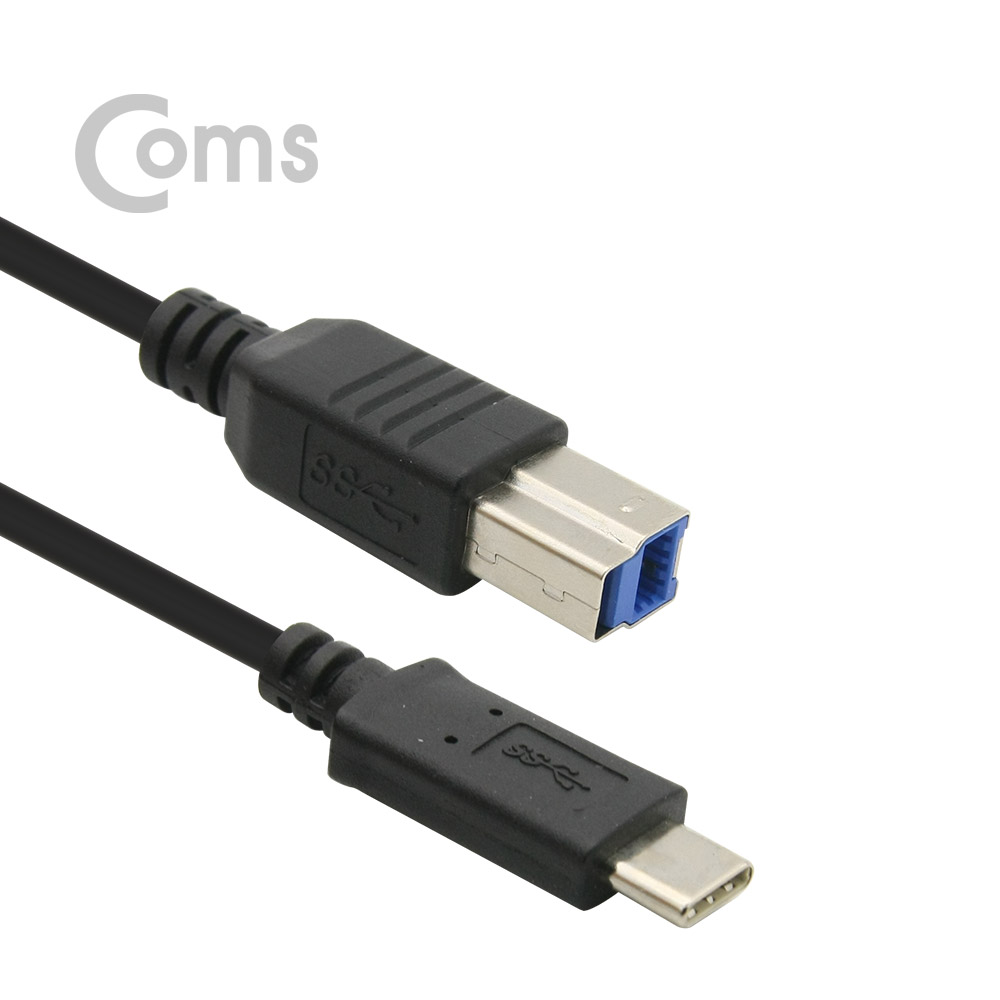 Coms USB 3.1 to USB 3.0 B타입 케이블 / 1M Type C M / USB 3.0 B Type