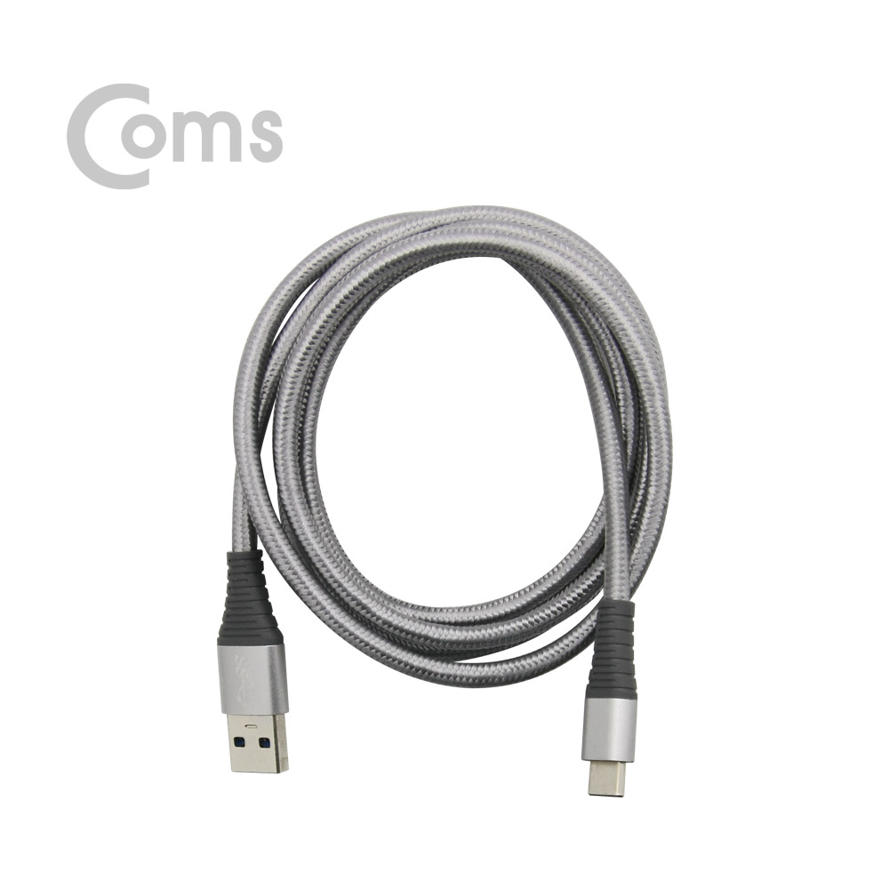 Coms USB 3.1 케이블 (Type C), USB A(M)/C(M) 1.2M 고급형, 패브릭 피복