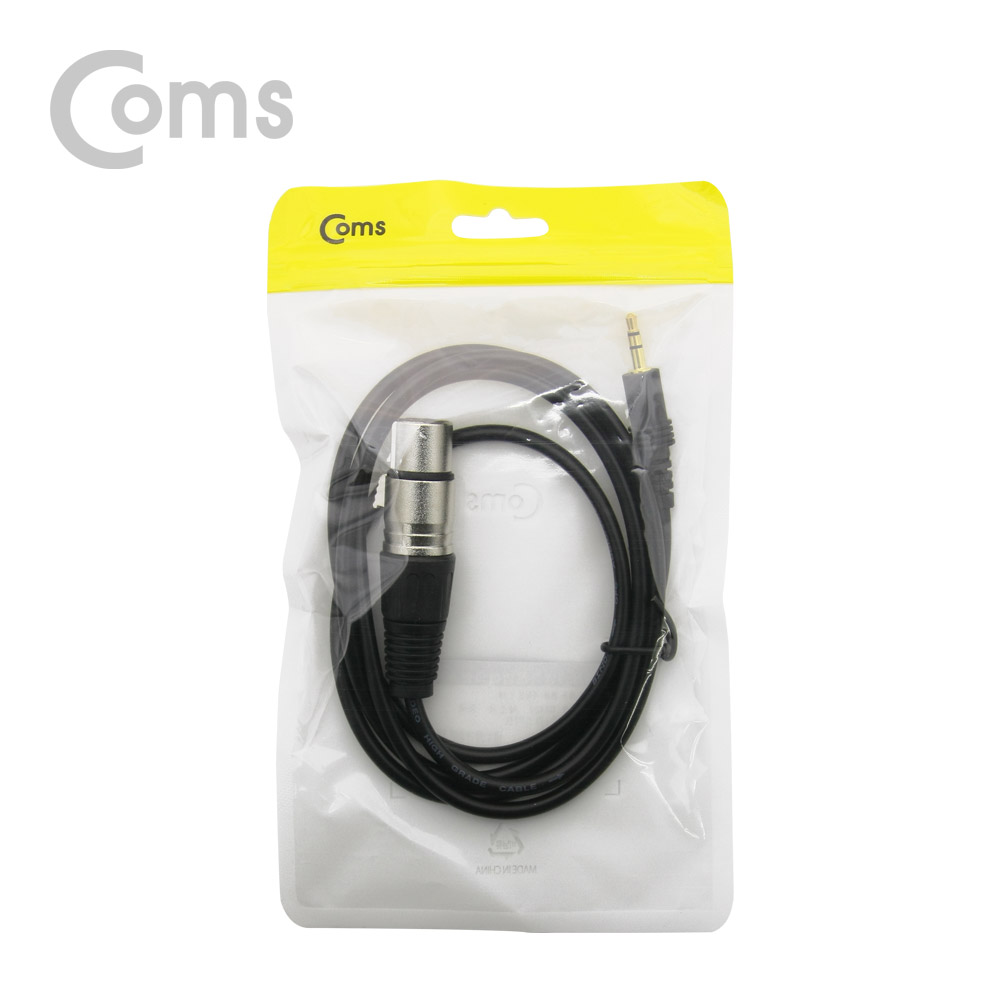 Coms 캐논 변환 케이블 1.3M 캐논 F/ ST(Stereo) 3.5 M