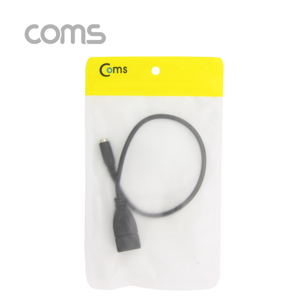 Coms USB 전원 젠더/케이블 (USB F to DC 3.5/1.35 F) 30cm
