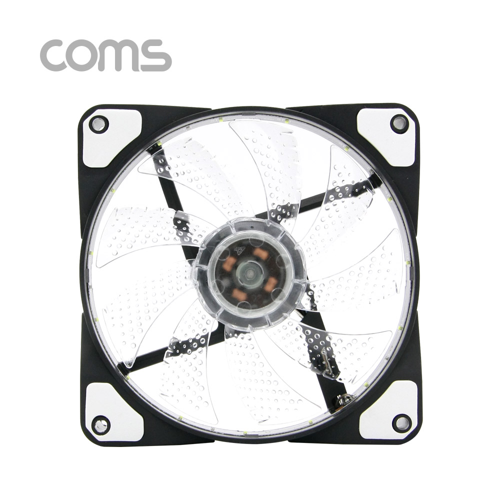 Coms 쿨러 케이스용 CASE, 120mm, White LED, Cooler
