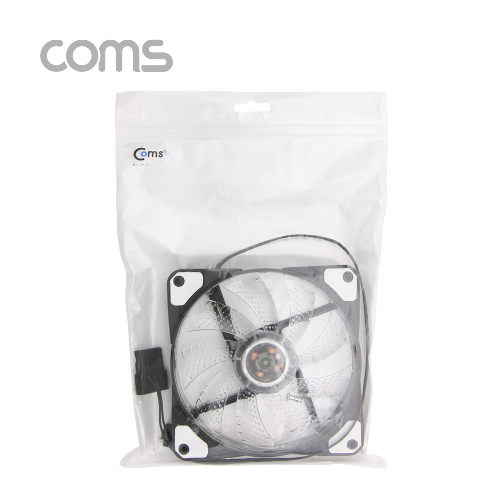 Coms 쿨러 케이스용 CASE, 120mm, White LED, Cooler